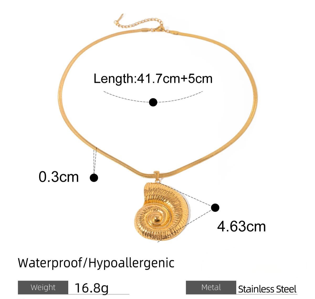 Aurora Spiral Necklace