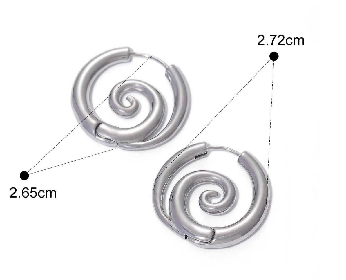 Sun Spiral Hoops