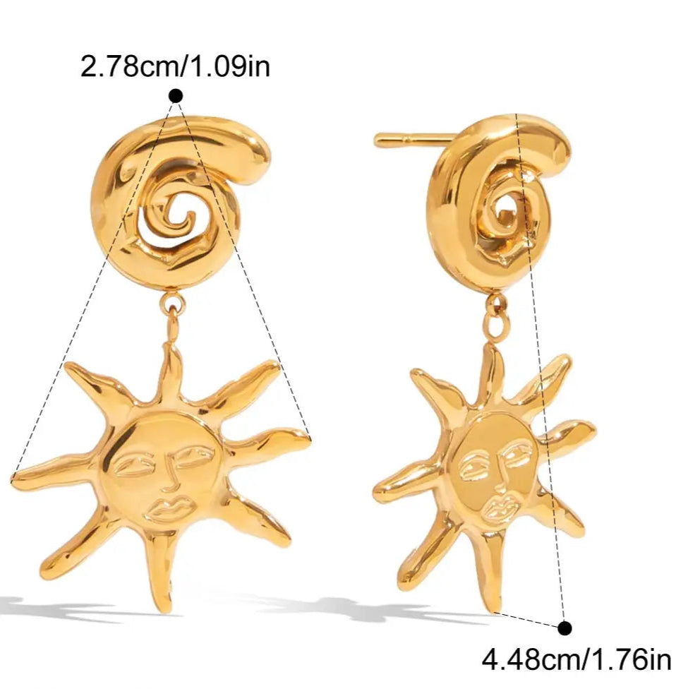 Solar Swirl Earrings