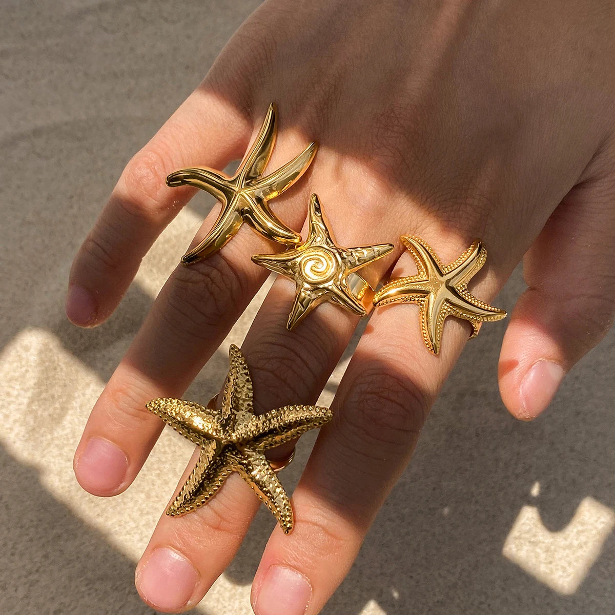 Golden Tides Ring Collection
