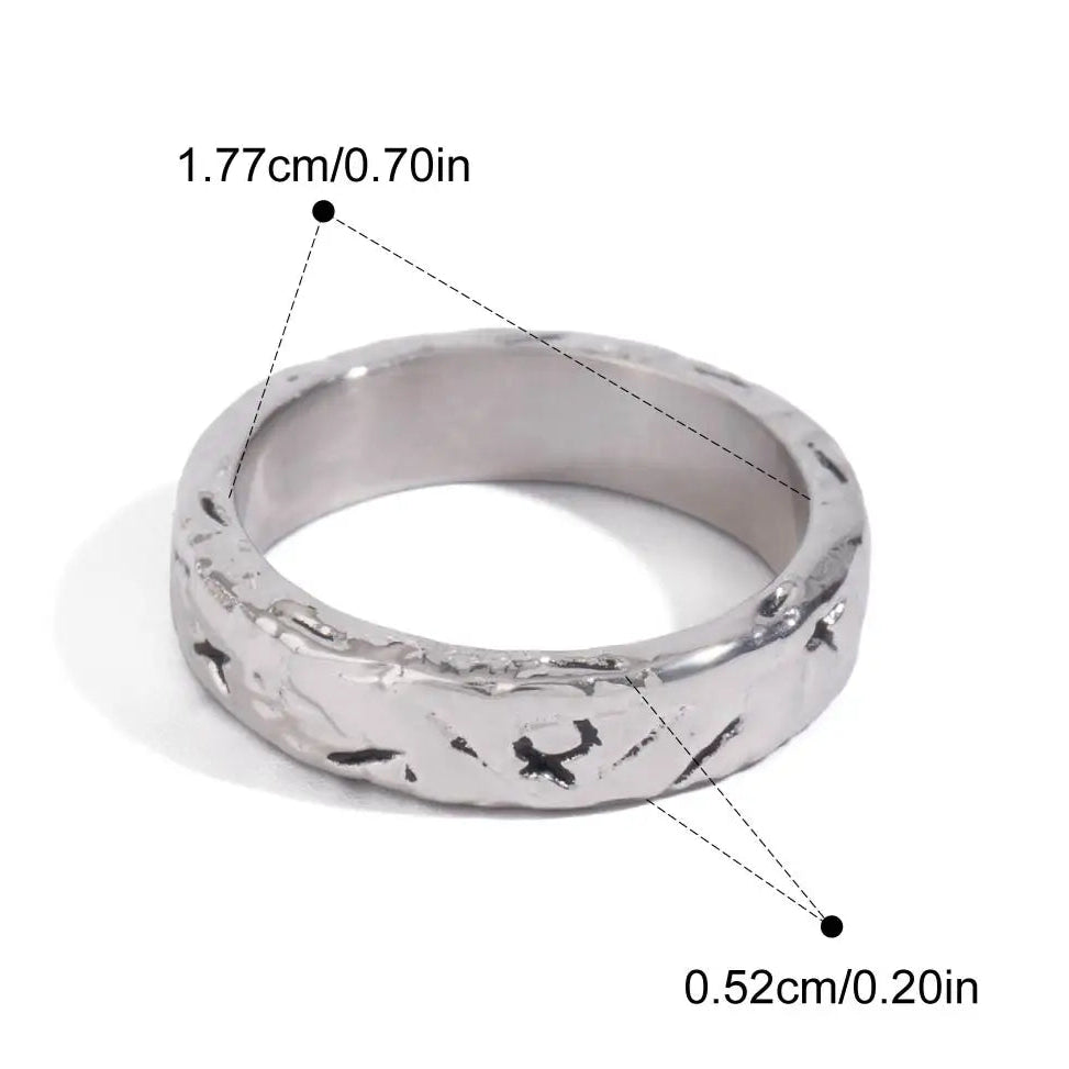Desert Steel Echoes Rings