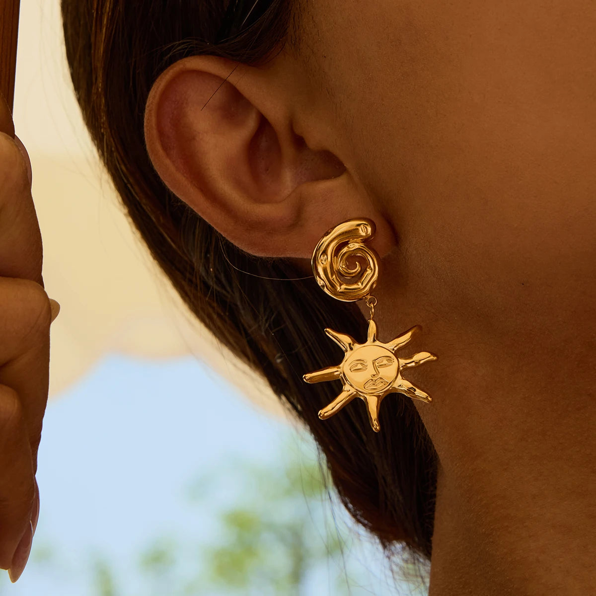 Solar Swirl Earrings