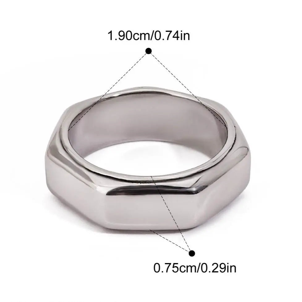 Desert Steel Echoes Rings