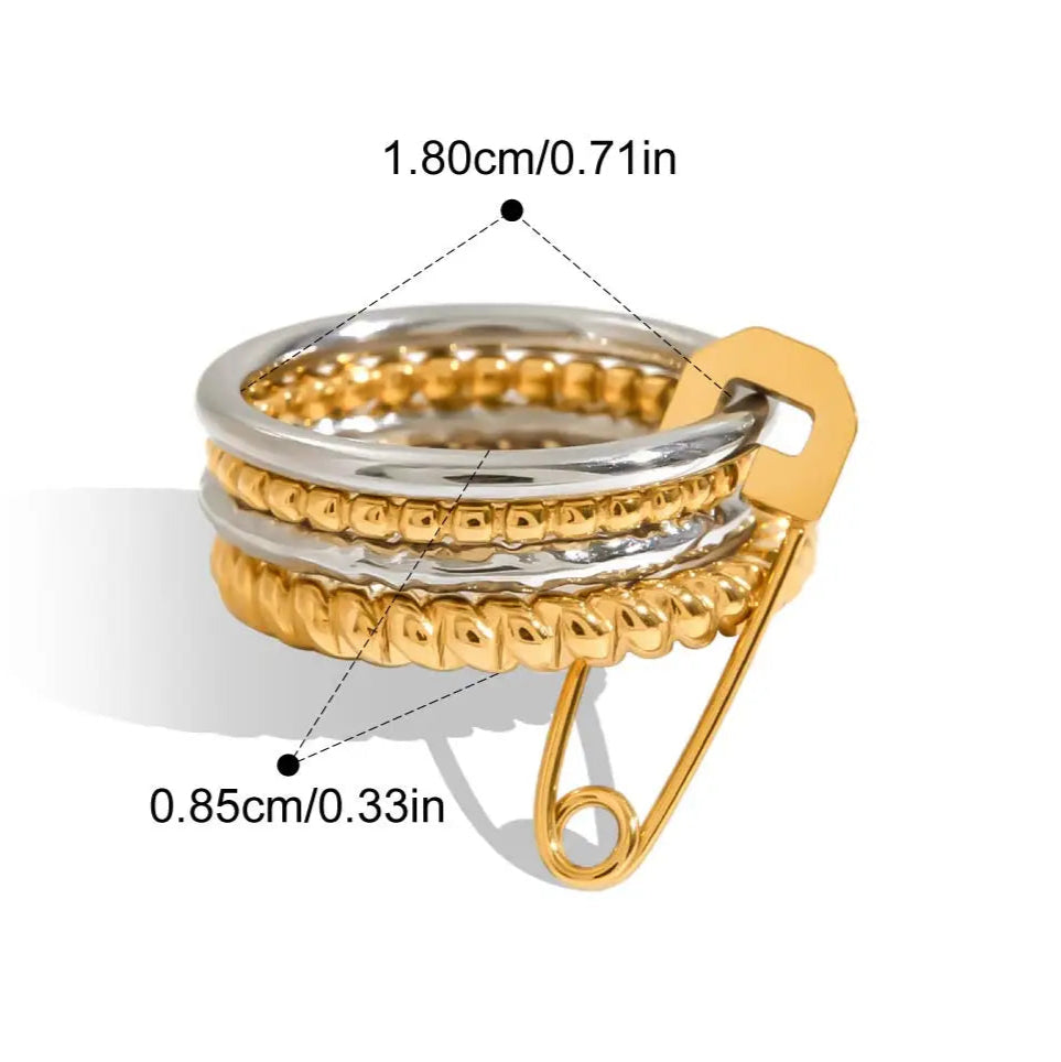 Safira Pin Ring