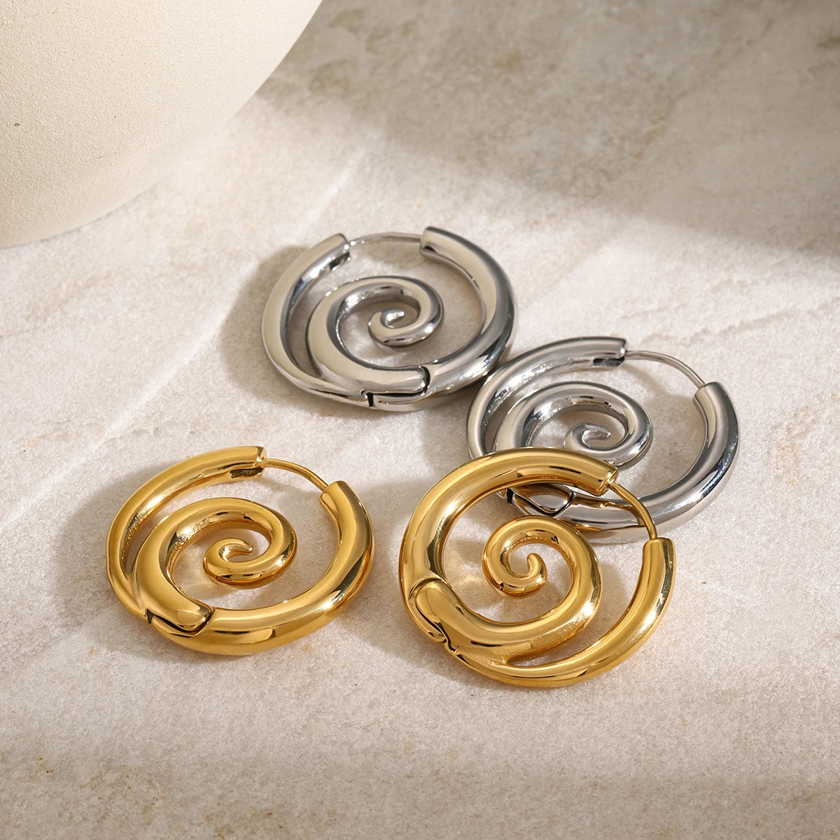 Sun Spiral Hoops