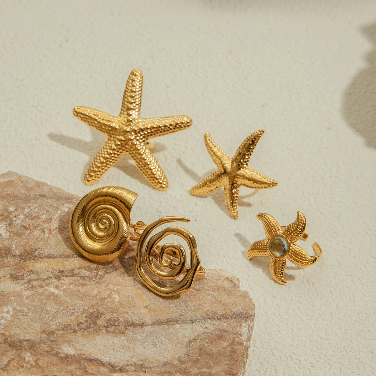 Golden Tides Ring Collection