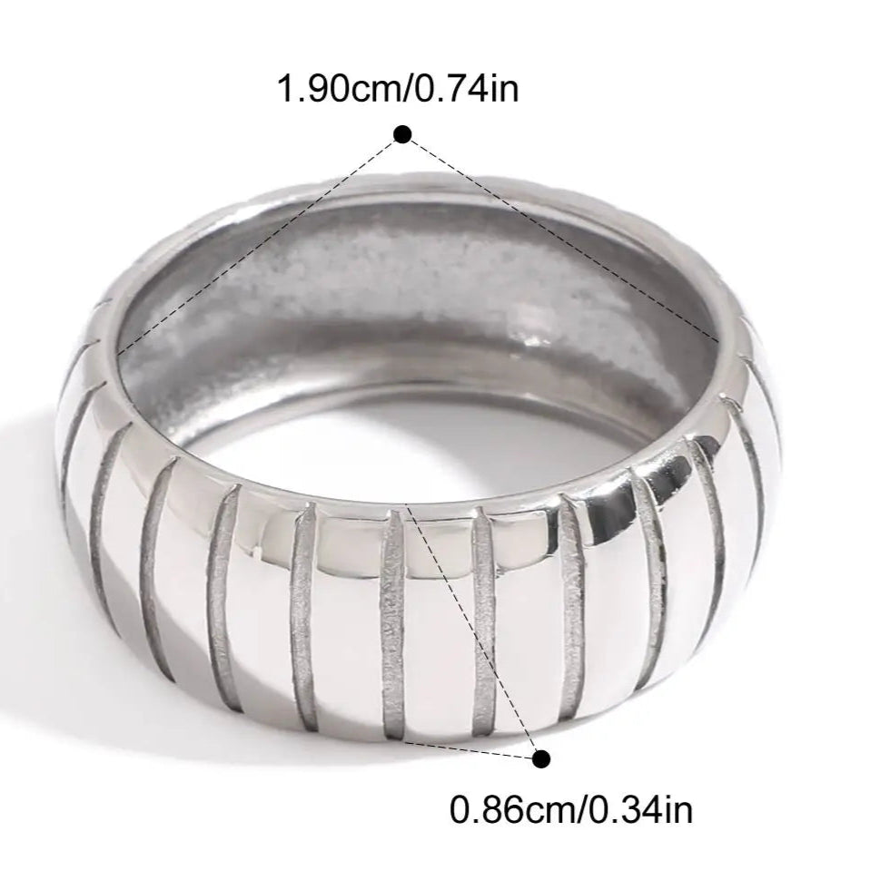 Desert Steel Echoes Rings
