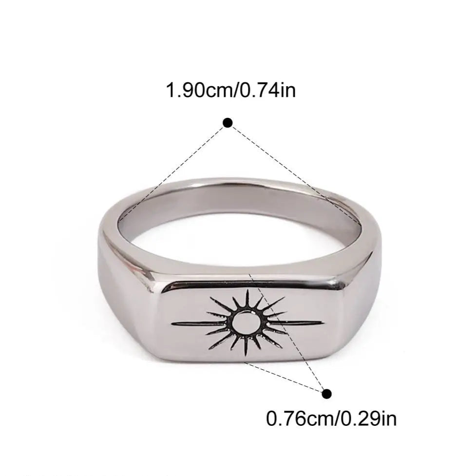 Desert Steel Echoes Rings