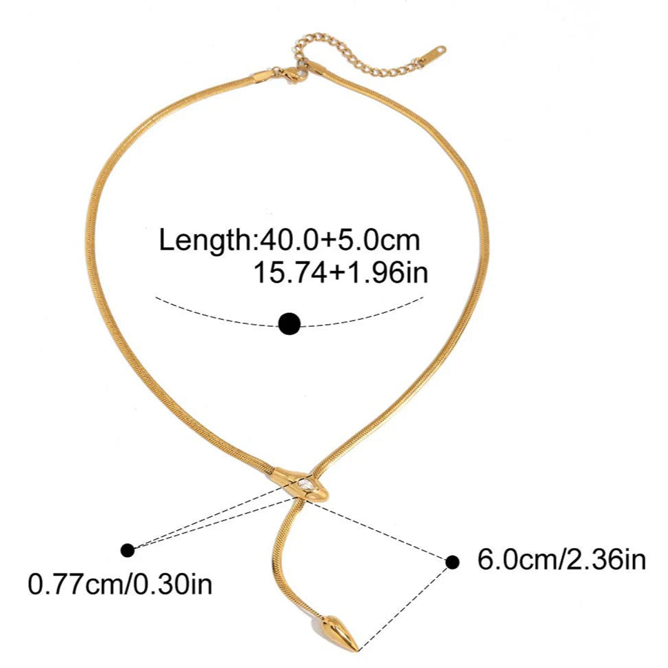 Golden Serpent Necklace