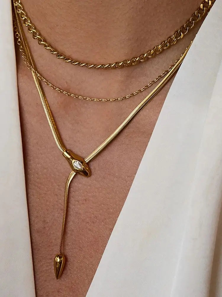 Golden Serpent Necklace