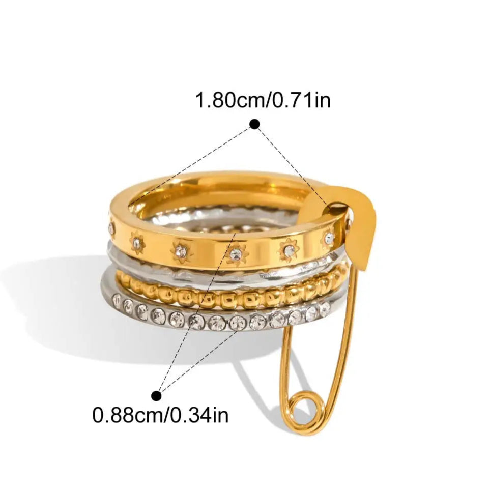 Safira Pin Ring