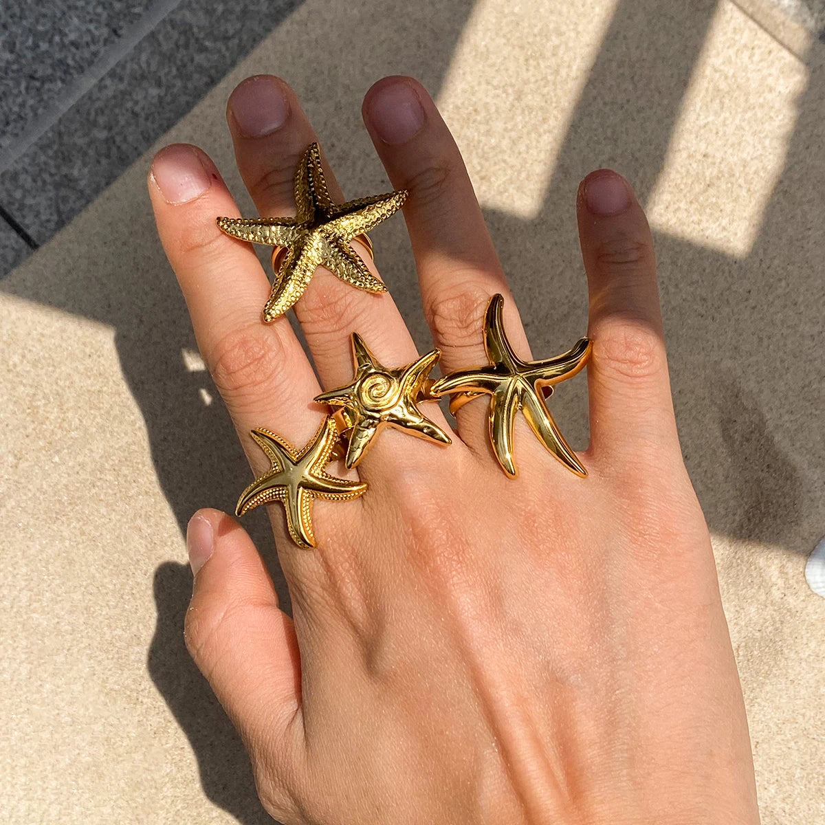 Golden Tides Ring Collection