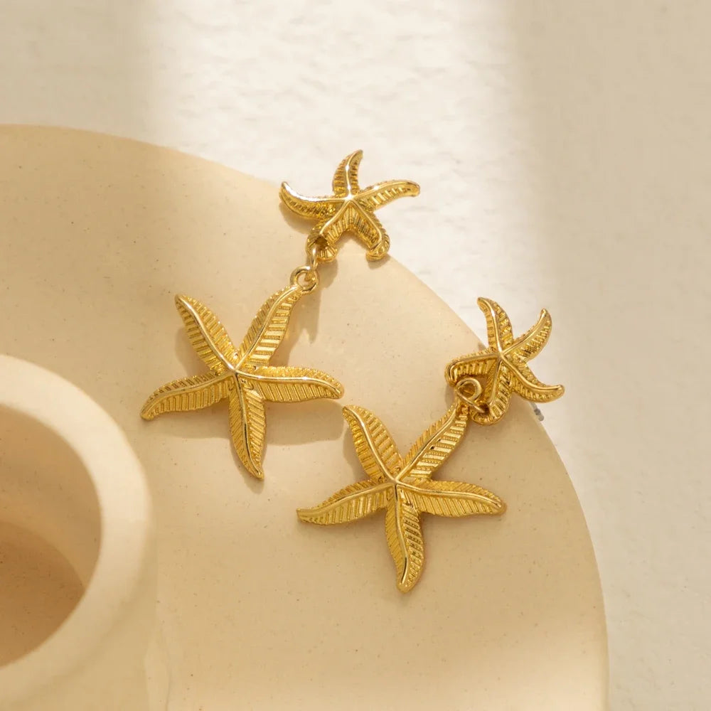 Ocean Breeze Starfish Earrings