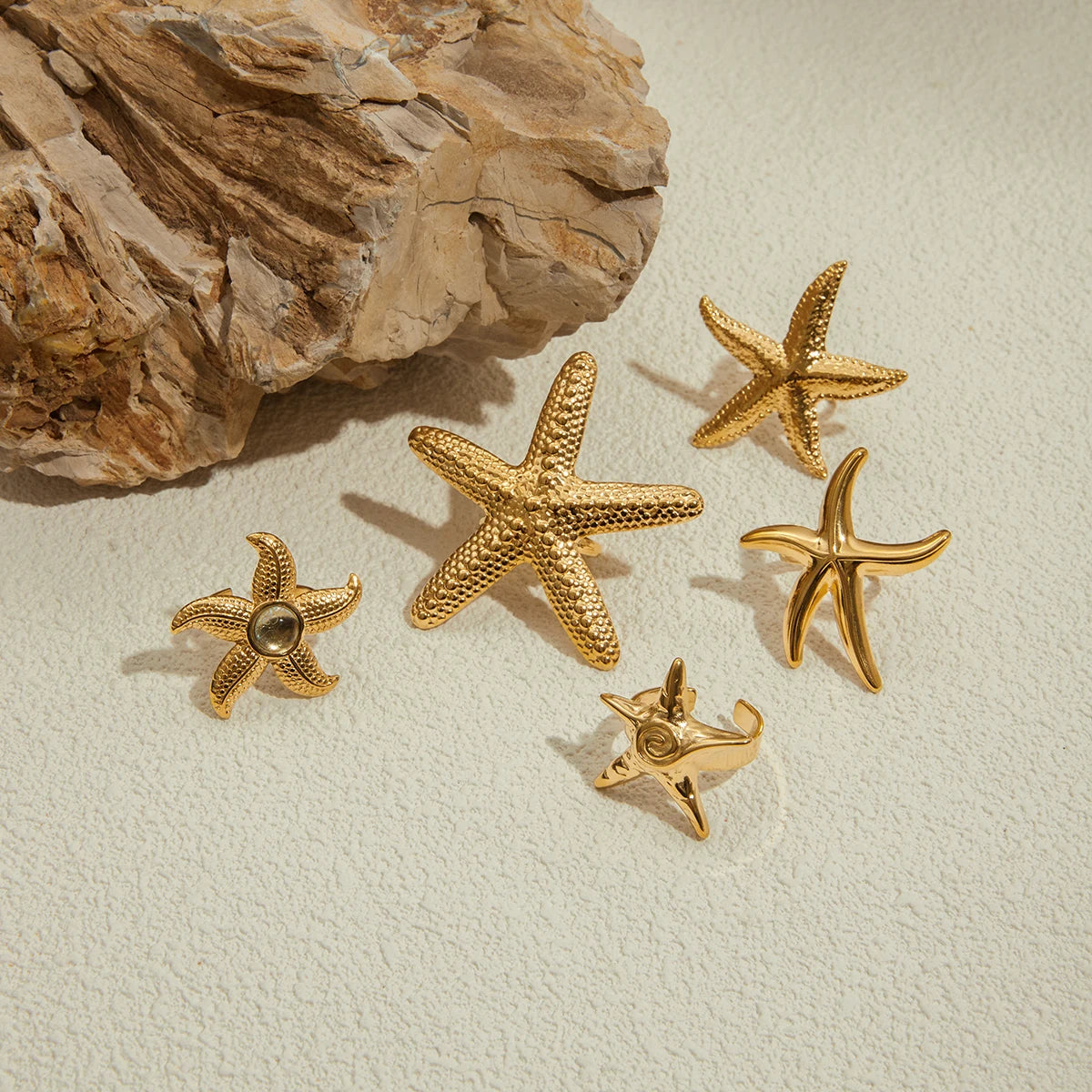 Golden Tides Ring Collection