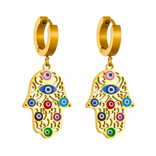 Harmony Hamsa Earrings