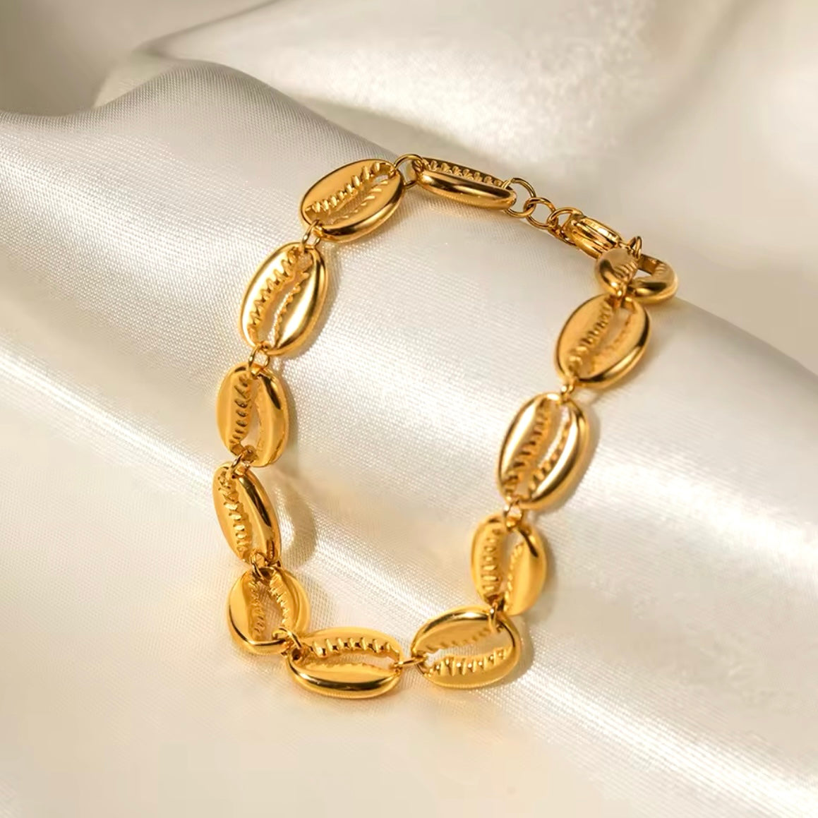 Golden Cowrie Bracelet