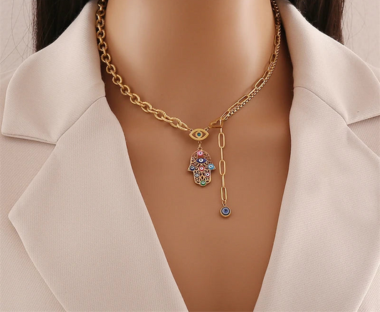 Harmony Hamsa Necklace