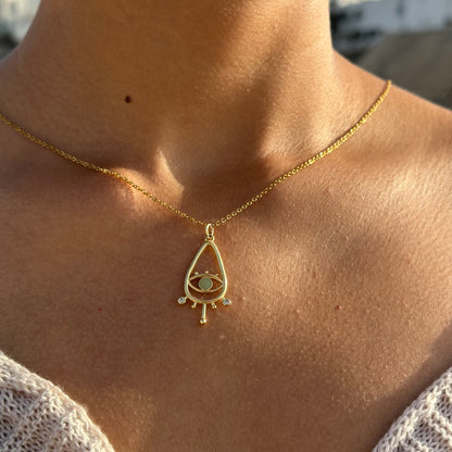 Opal Eye of Protection Necklace