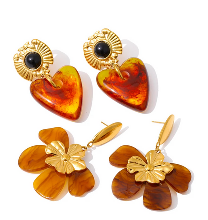 Amber Glow Earrings