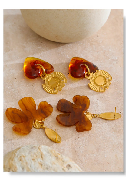 Amber Glow Earrings