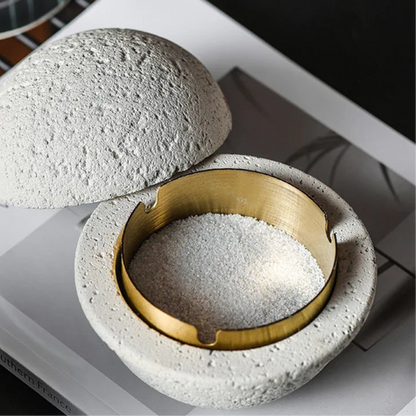 Spherical Concrete Ashtray