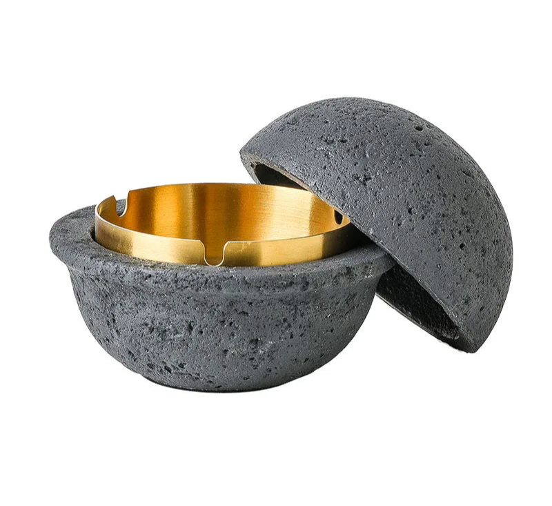 Spherical Concrete Ashtray