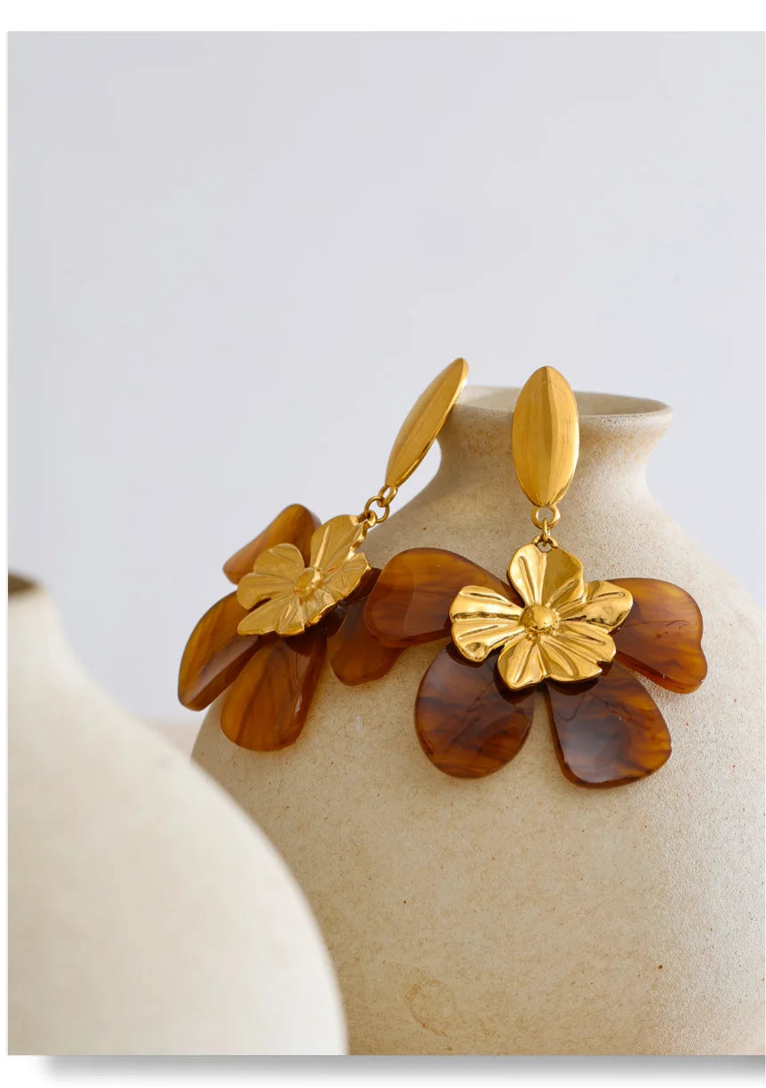 Amber Glow Earrings