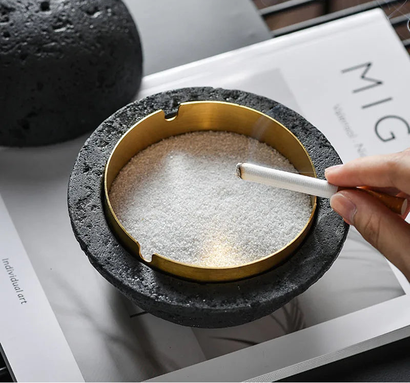 Spherical Concrete Ashtray