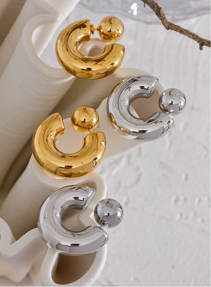 Orb Luxe Sculptural Earrings