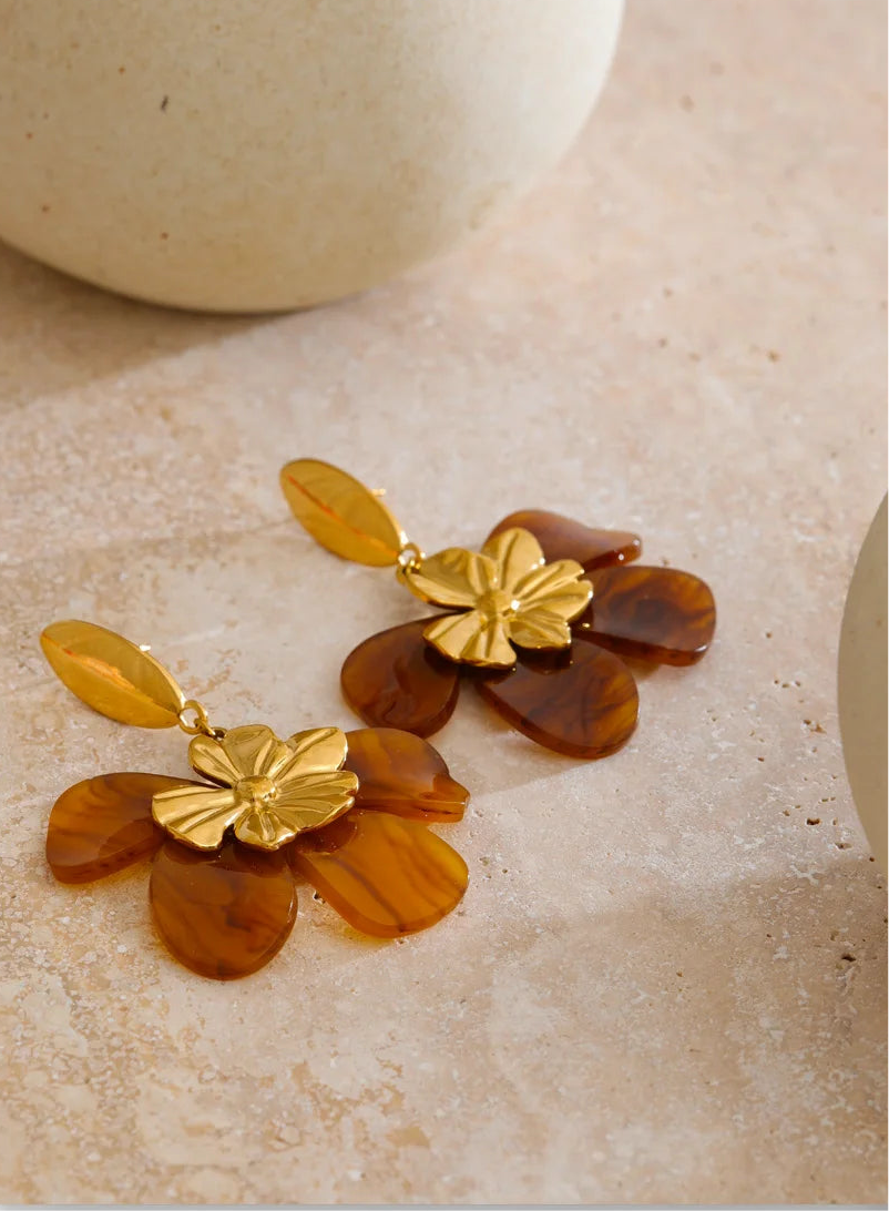 Amber Glow Earrings