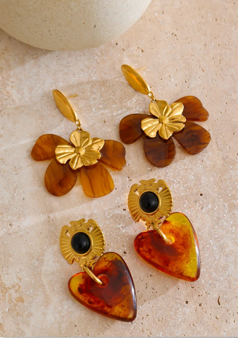 Amber Glow Earrings