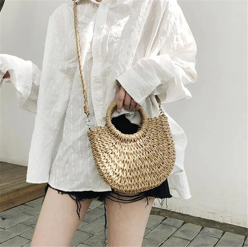 Willow Bloom Handwoven Tote