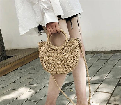 Willow Bloom Handwoven Tote