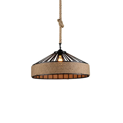 Vintage Aura Hemp Pendant Lamp