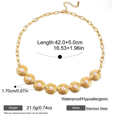 Golden Solstice Bloom Necklace