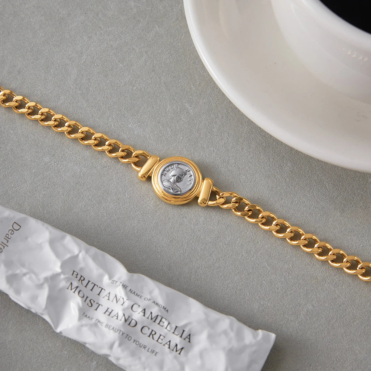 Gilded Medallion Chain