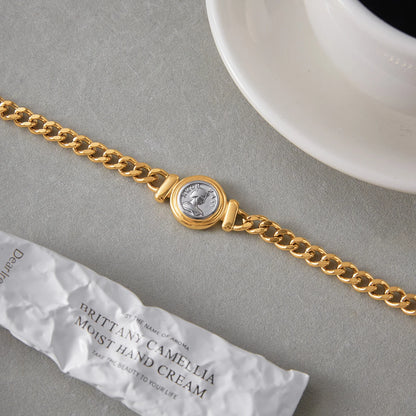 Gilded Medallion Chain