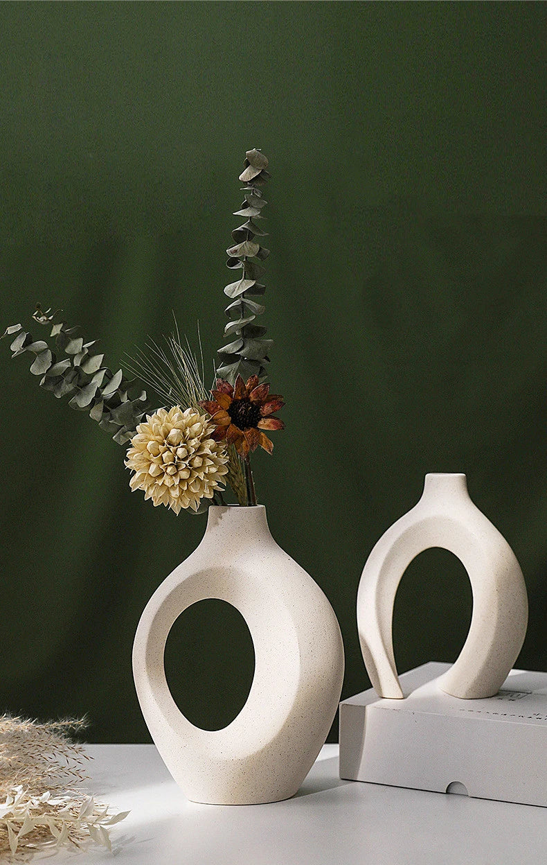 Ethereal Loop Ceramic Vases