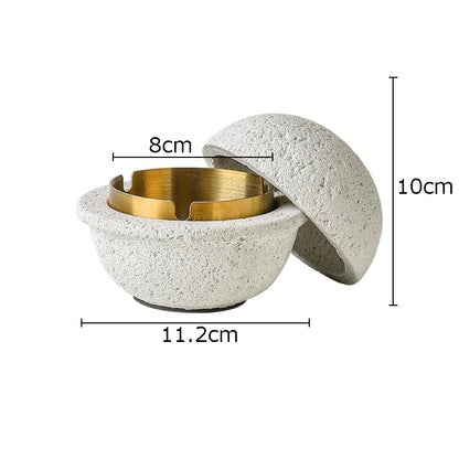 Spherical Concrete Ashtray