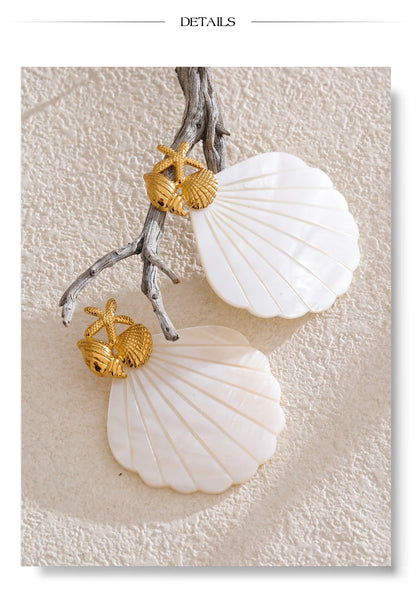 Ocean Muse Shell Earrings