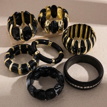 Midnight Eclipse Boho Bangle Set