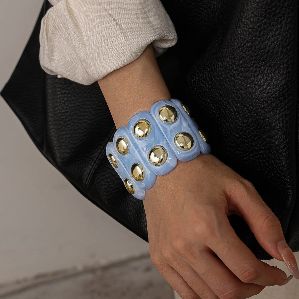 Boho Azure Waves Bangles