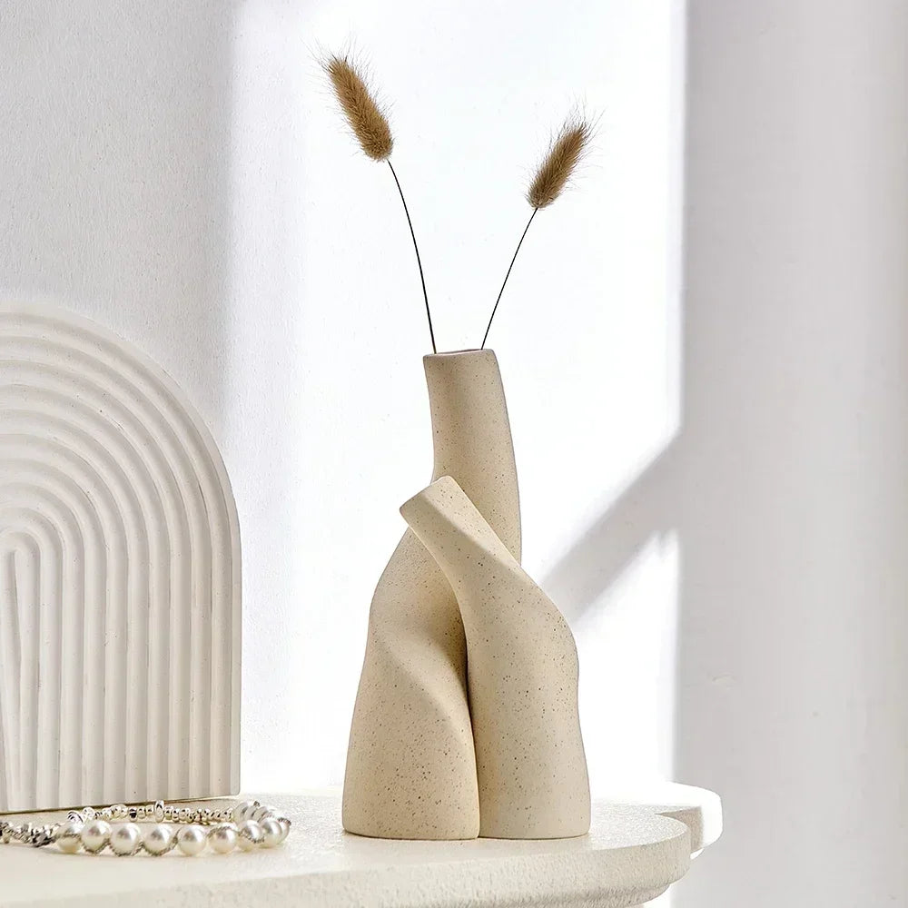 Nordic Ceramic Sculptural Vase