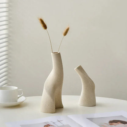 Nordic Ceramic Sculptural Vase