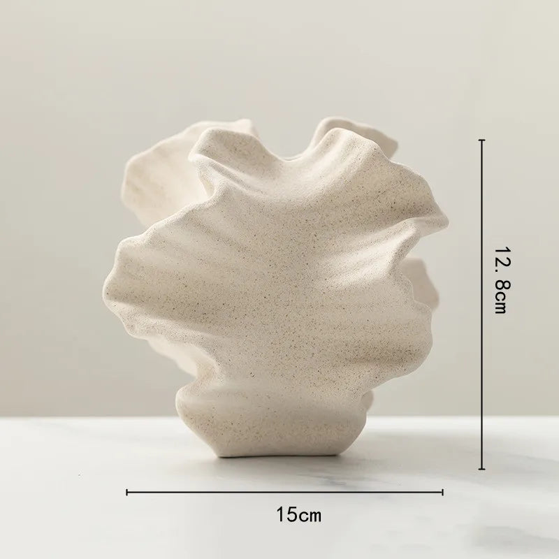 Boho Ceramic Vase - Wave Collection