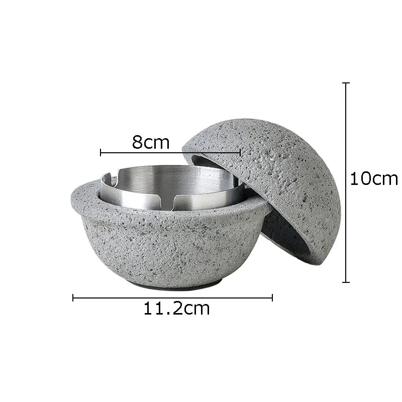 Spherical Concrete Ashtray