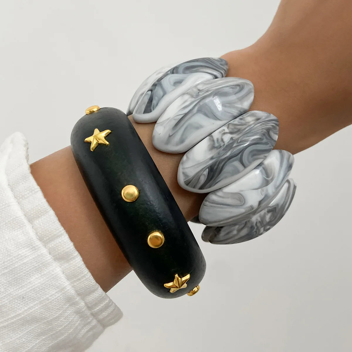 Mystic Moon & Starlit Stone Bangles