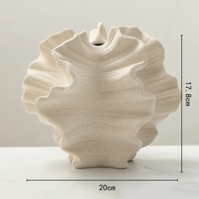 Boho Ceramic Vase - Wave Collection