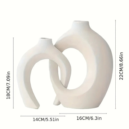 Ethereal Loop Ceramic Vases