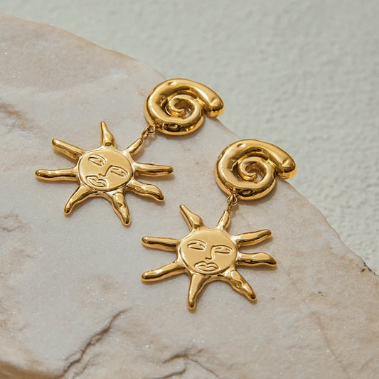Solar Swirl Earrings